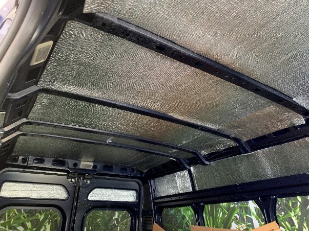 van ceiling insulated