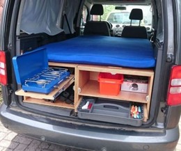 SUV conversion tool storage